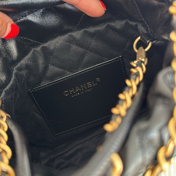 Chanel Mini Hobo 22 Black w Gold Hardware - Picture 5 of 15